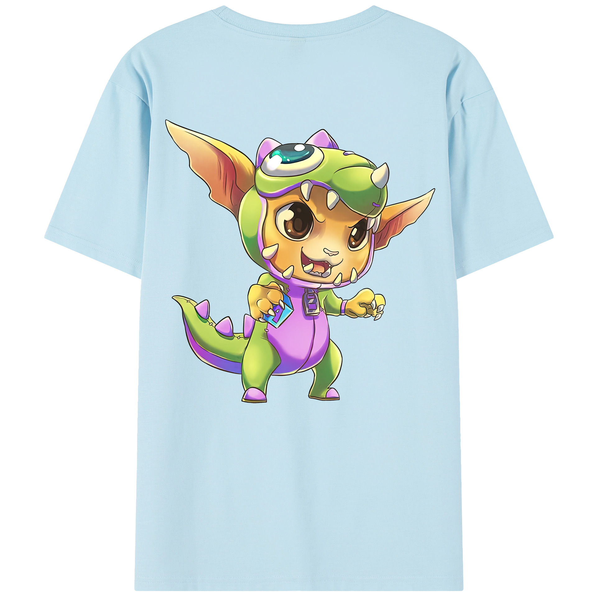 （画像用） リーグ・オブ・レジェンド League of Legends LOL 綿100％半袖Tシャツ（背面プリント）